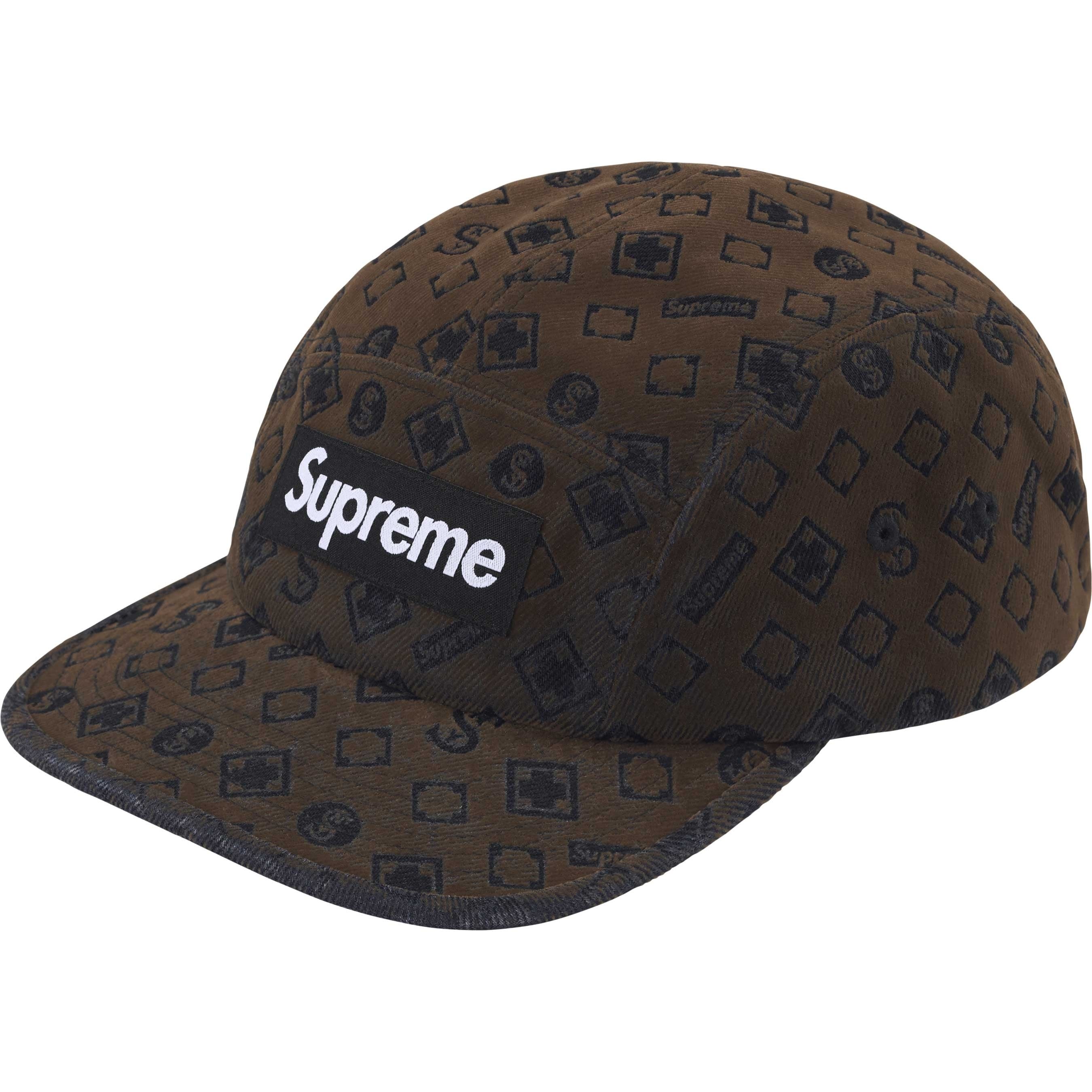 Flocked Denim Camp Cap view 6